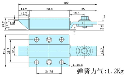 Dead Bolt latch_95229 drawing